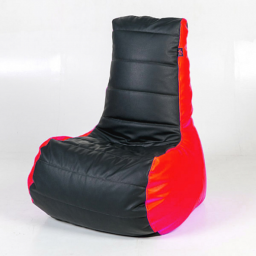 Кресло "Palermo" экокожа - красный/черный