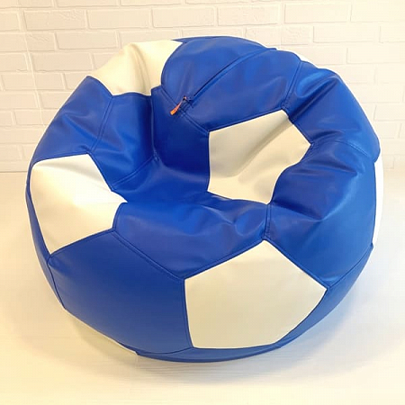 Мяч "Bari" экокожа - синий/белый
