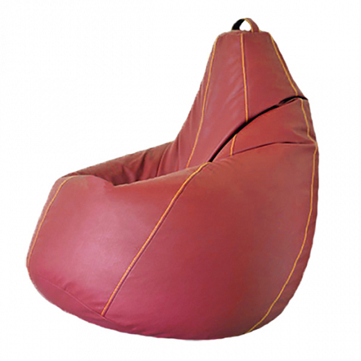 Кресло груша "Bormio" экокожа - red